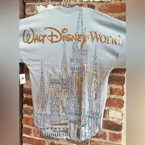 Walt Disney World Parks Cinderella Castle Adult Spirit Jersey NEW